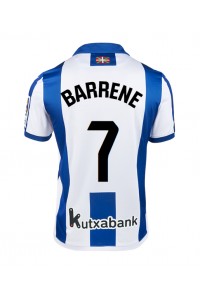 Real Sociedad Ander Barrenetxea #7 Voetbaltruitje Thuis tenue 2024-25 Korte Mouw